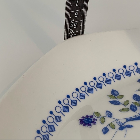 Figgjo Flint Turi Design Lotte Norway Serving Plate MCM Silkscreen Vtg Floral - Picture 9 of 10